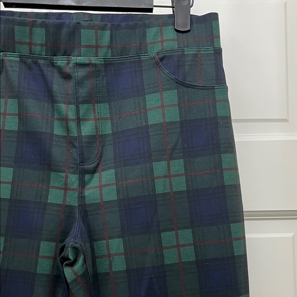 Sanctuary x Anthropologie Green Plaid Leggings - Size Medium - Picture 3 of 16